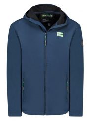 Geographical Norway Kurtka softshellowa "Tesk" w kolorze granatowym rozmiar: XXL. Niebieskie kurtki outdoor i hardshell Geographical Norway, xxl, bez wzorów, bez kaptura. Za 122.96 zł.