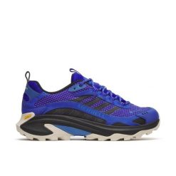 MERRELL Buty męskie J038061 Moab Speed 2 Gtx sapphire-43. Niebieskie buty turystyczne Merrell, bez wzorów, z gore-texu, bez zapięcia, trekkingowe, gore-tex. Za 439.85 zł.