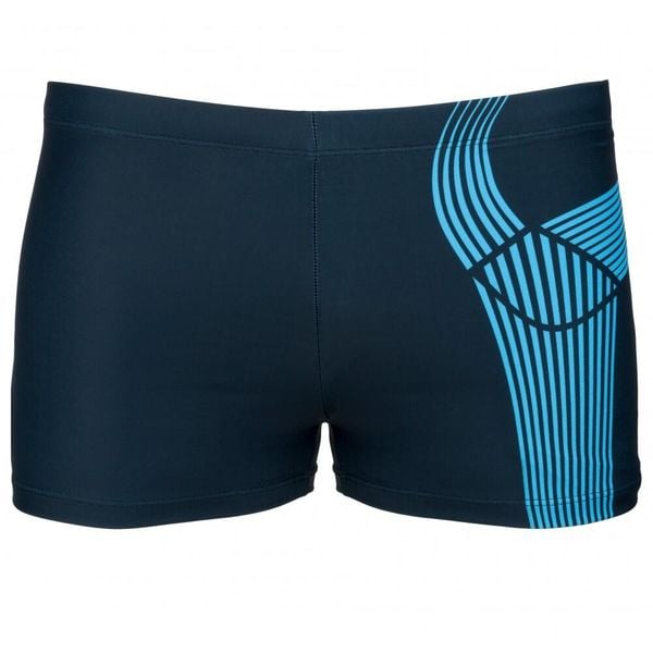 Kąpielówki męskie spodenki bokserki Aqua-Sport Cosmo II. Niebieskie krótkie spodenki sportowe AQUA-SPORT, m, bez wzorów, z dzianiny. Za 60.99 zł.