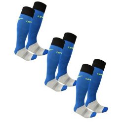Skarpety piłkarskie C164 niebieskie 3 pary. Czarne skarpety Legea, bez wzorów. Za 56.00 zł.