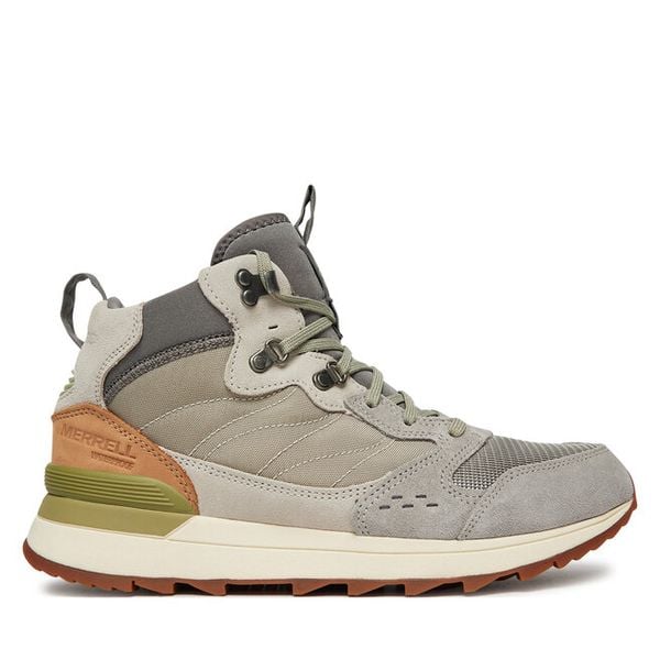 Trekkingi Merrell. Szare botki sznurowane Merrell, bez wzorów, bez zapięcia. Za 569.99 zł.