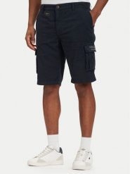 Aeronautica Militare Szorty materiałowe 261BE0066UCT01122 Granatowy Regular Fit. Niebieskie szorty Aeronautica Militare, m, bez wzorów, z bawełny. Za 569.99 zł.