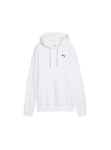 Bluza Puma Ess Relaxed Męska Biała. Białe bluzy z kapturem Puma, m, bez wzorów, z bawełny, z kapturem. Za 170.30 zł.