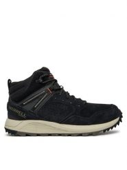 Merrell Trapery Wildwood Mid Ltr Wp J068027 Czarny. Czarne trapery Merrell, ze skóry, bez zapięcia. Za 569.99 zł.