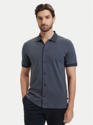 BOSS Koszula H-Powell 102 50560014 Granatowy Regular Fit. Niebieskie koszule Boss, m, bez wzorów, z bawełny, bez kołnierzyka, bez ramiączek. Za 629.99 zł.