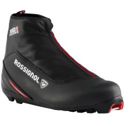 Buty do nart biegowych dla dorosłych ROSSIGNOL X-1 Ultra styl klasyczny. Czarne buty do biegania Rossignol, bez wzorów, bez zapięcia, narciarskie. Za 399.99 zł.