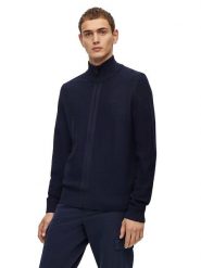 Hugo Boss Kardigan w kolorze granatowym rozmiar: 3XL. Niebieskie swetry rozpinane HUGO BOSS, xl, bez wzorów, z bawełny, bez kołnierzyka, bez ramiączek. Za 404.99 zł.