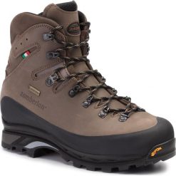Trekkingi ZAMBERLAN - 960 Guide Gtx Rr GORE-TEX Brown. Brązowe trekkingi Zamberlan, bez wzorów, z gore-texu, bez zapięcia. W wyprzedaży za 999.00 zł.