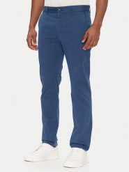 BOSS Chinosy 50510933 Niebieski Slim Fit. Niebieskie eleganckie spodnie Boss, m, z bawełny. Za 379.99 zł.