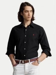 Polo Ralph Lauren Koszula Bsr 710772290 Czarny Custom Fit. Czarne koszule Polo Ralph Lauren, l, bez wzorów, z bawełny, bez kołnierzyka, bez ramiączek. Za 379.99 zł.