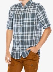 Koszula podróżnicza Craghoppers Cartwright SS Shirt. Zielone koszule Craghoppers, s, bez wzorów, ze lnu, bez kołnierzyka, bez ramiączek. Za 235.39 zł.
