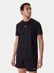Reebok T-Shirt RK25602CCM Czarny Regular Fit. Czarne t-shirty sportowe Reebok, bez wzorów, z syntetyku, bez ramiączek, na fitness i siłownię. Za 59.99 zł.
