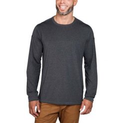 Koszulka sportowa męska z długim rękawem Carhartt. Szare koszulki z długim rękawem Carhartt, m, bez wzorów, bez ramiączek. Za 251.99 zł.