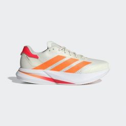 Buty Duramo Speed 2 Running. Białe buty do biegania Adidas, bez wzorów, z materiału, bez zapięcia, do biegania. Za 399.00 zł.