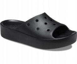 Klapki Dla Dorosłych Crocs Classic Platform Slide. Czarne klapki Crocs, z materiału. Za 139.99 zł.