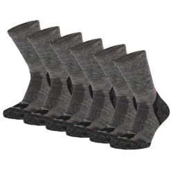 Skarpety turystyczne dla dorosłych Xtreme Wełna Merino, 6 szt. Szare skarpety XTREME SOCKSWEAR, bez wzorów, z wełny. W wyprzedaży za 242.82 zł.