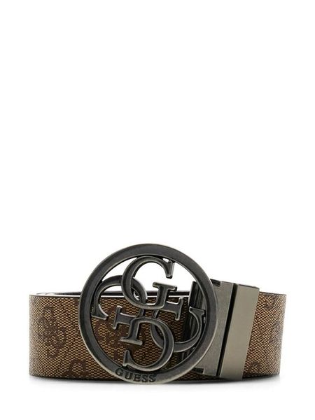 Guess Pasek BM7885 P6235 Brązowy. Brązowe paski Guess, z aplikacjami, ze skóry. Za 284.99 zł.
