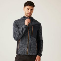 Bluza turystyczna męska Regatta Alven. Szare bluzy z kapturem Regatta, m, bez wzorów, z polaru, z kapturem. Za 209.44 zł.