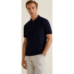 Mango Man - Polo Smarti. Szare koszulki polo marki Mango Man, z bawełny, polo, z krótkim rękawem. W wyprzedaży za 59.90 zł.