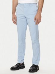 Boss Chinosy Kaito1 50487966 Błękitny Slim Fit. Niebieskie eleganckie spodnie Boss, m, z bawełny. Za 359.99 zł.
