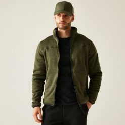 Polar męski rozsuwany Branleigh. Zielone bluzy z polaru Regatta, m, bez wzorów, z dzianiny, bez kaptura. W wyprzedaży za 306.50 zł.