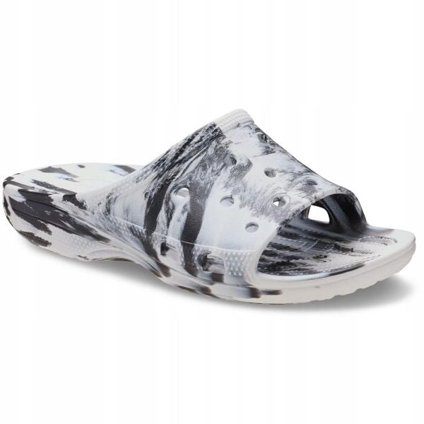 Klapki Dla Dorosłych Crocs Saturday Marbled Slide. Czarne klapki Crocs, z materiału. Za 169.99 zł.