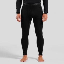 Legginsy termoaktywne męskie ODLO Merino 160 BL Bottom Long. Czarne bielizna termoaktywna ODLO, m, bez wzorów, bez ramiączek, na fitness i siłownię. Za 379.99 zł.