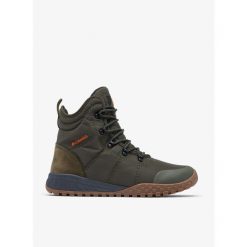 Buty zimowe męskie Columbia Fairbanks Omni-Heat. Zielone buty turystyczne Columbia, na zimę, bez wzorów, bez zapięcia, trekkingowe, omni-heat (columbia). Za 396.99 zł.