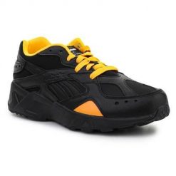 Buty do chodzenia męskie Reebok X Gigi Hadid Aztrek. Czarne buty sportowe casual Reebok, bez wzorów, z gumy, bez zapięcia. Za 779.99 zł.