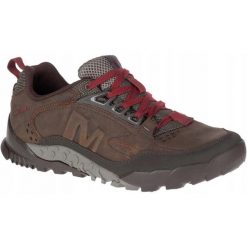Buty trekkingowe dla mężczyzn Annex Trak Low. Brązowe buty trekkingowe Merrell, bez wzorów, bez zapięcia, trekkingowe. Za 579.00 zł.