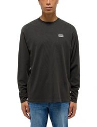 Męski Longsleeve Mustang Style Amarillo Pirate Black 1015848 4088. Czarne bluzki z długim rękawem Mustang, m, bez wzorów, bez kołnierzyka, bez ramiączek. Za 109.99 zł.