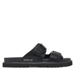 Klapki REPLAY. Czarne klapki Replay. Za 319.99 zł.