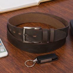 Pasek męski BELTIMORE r.125-140 cm E34 c. brązowy. Brązowe paski bez wzorów. Za 59.99 zł.