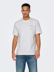 ONLY & SONS Koszulka w kolorze białym rozmiar: XL. Białe bezrękawniki Only & Sons, xl, bez wzorów, z bawełny, bez kołnierzyka, bez ramiączek. Za 48.28 zł.