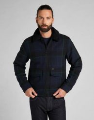 LEE CHETOPA WINTER JACKET MĘSKA KURTKA PRZEJŚCIOWA W KRATĘ NAVY L86PCS35 112122755. Niebieskie kurtki Lee, l, bez wzorów, bez kaptura. Za 419.99 zł.
