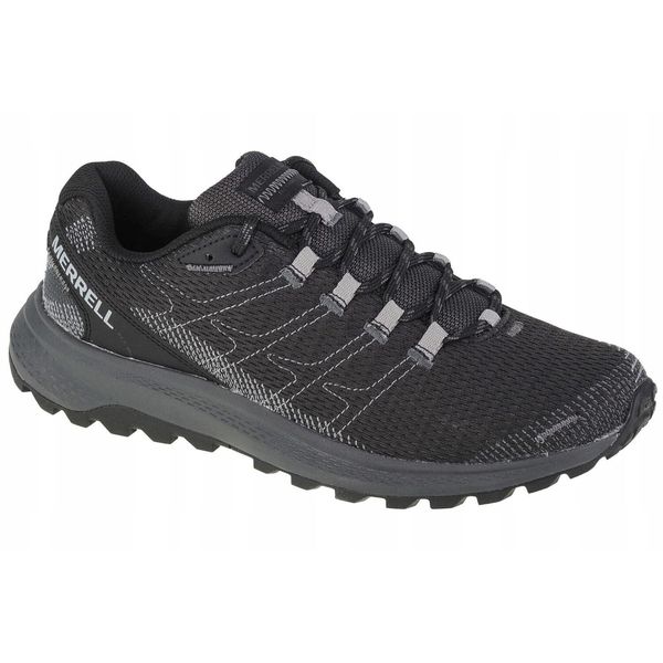 Buty do chodzenia Męskie Merrell Fly Strike M J067157. Czarne buty do biegania Merrell, bez wzorów, z gumy, bez zapięcia, do biegania. Za 319.99 zł.