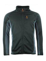 Peak Mountain Kurtka polarowa "Cemon" w kolorze szaro-czarnym rozmiar: M. Czarne kurtki Peak Mountain, m, bez wzorów, z materiału, bez kaptura. Za 130.99 zł.