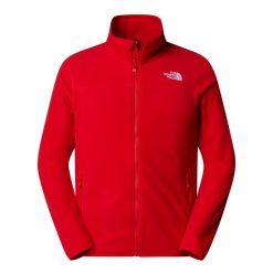 Polar Sportowy The North Face 100 Glacier FULL ZIP. Czerwone bluzy z polaru The North Face, m, bez wzorów, z polaru, bez kaptura. Za 297.99 zł.