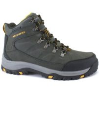 Buty trekkingowe męskie Skechers Relment Daggett. Szare trekkingi Skechers, bez wzorów, z materiału, za kostkę, bez zapięcia. Za 299.99 zł.