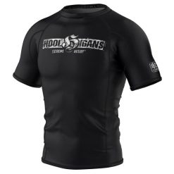 Koszulka Męska na siłownię rashguard MMA EXTREME HOBBY HOOLS. Czarne bielizna termoaktywna EXTREME HOBBY, m, bez wzorów, z bawełny, bez ramiączek, na fitness i siłownię. Za 199.00 zł.