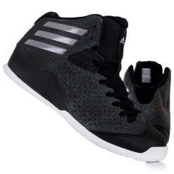 Buty Unisex sportowe do koszykówki ADIDAS NXT LVL SPD IV K. Czarne buty do biegania Adidas, bez wzorów, bez zapięcia, do koszykówki. W wyprzedaży za 119.00 zł.
