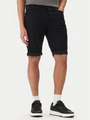 HUGO Szorty jeansowe 50556154 Czarny Tapered Fit. Czarne szorty Hugo, m, bez wzorów, z bawełny. Za 449.99 zł.