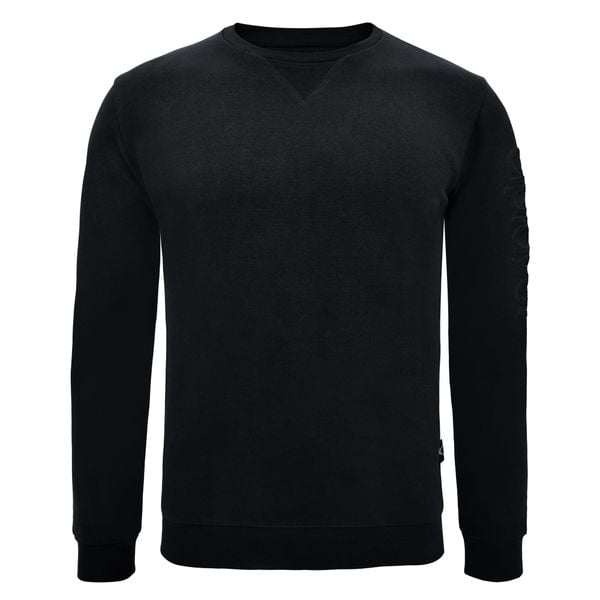 Bluza z bawełny Guros Play. Czarne bluzy ELPLAYER, bez wzorów, z bawełny, bez kaptura. W wyprzedaży za 91.00 zł.