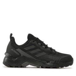 Trekkingi adidas. Czarne buty trekkingowe Adidas, bez wzorów, bez zapięcia. Za 419.99 zł.