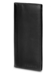 Moleskine Skórzany portfel w kolorze czarnym - 10 x 19 x 1 cm rozmiar: onesize. Czarne portfele Moleskine, bez wzorów, z materiału. Za 119.95 zł.