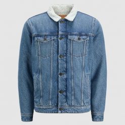 Kurtka Jack & Jones Jean Jkt Niebieski Denim. Niebieskie kurtki Jack&Jones, bez wzorów, z denimu, bez kaptura. W wyprzedaży za 317.90 zł.