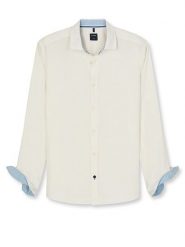 OLYMP Koszula "Casual" - Regular fit - w kolorze białym rozmiar: XL. Białe koszule Olymp, xl, bez wzorów, z bawełny, bez kołnierzyka, bez ramiączek. Za 122.09 zł.