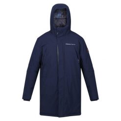 Kurtka turystyczna męska Regatta CLR przeciwdeszczowa ocieplana. Niebieskie kurtki Regatta, m, bez wzorów, bez kaptura. Za 799.99 zł.