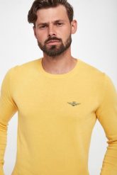 Sweter męski AERONUATICA MILITARE. Swetry nierozpinane Aeronautica Militare, m, bez wzorów, bez kołnierzyka, bez ramiączek. W wyprzedaży za 366.75 zł.