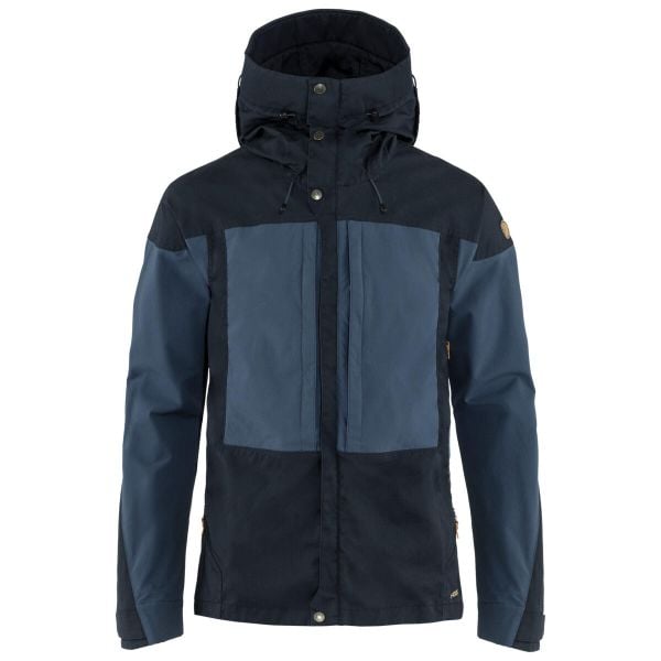 Kurtka outdoorowa męska Fjallraven Keb Jacket. Niebieskie kurtki Fjällräven, m, bez wzorów, z bawełny, bez kaptura. Za 1,342.40 zł.